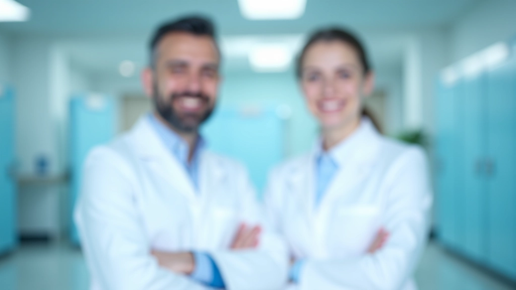 Equipo de radiológos y técnicos especializados en diagnóstico por imagen trabajando en hospital moderno